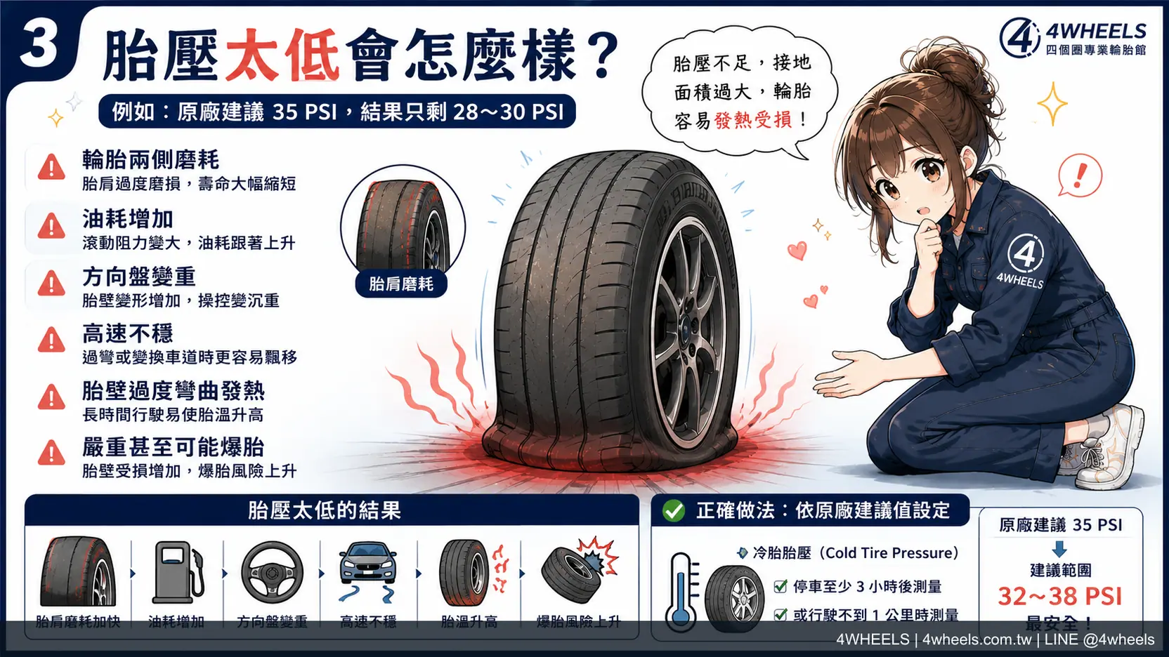 胎壓怎麼打才對？先看車門貼紙，再談使用情境 圖片 3